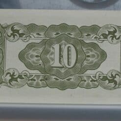 Alternative view of 10 Cents 1942 Malaya The Japanese Government
